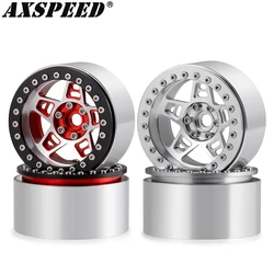 AXSPEED Aluminum 2.2 Inch Beadlock Wheel Rims Hubs 35mm Width for 1/10 RC Crawler Axial SCX10 Wraith D90 TRX4 TRX6 Upgrade Parts