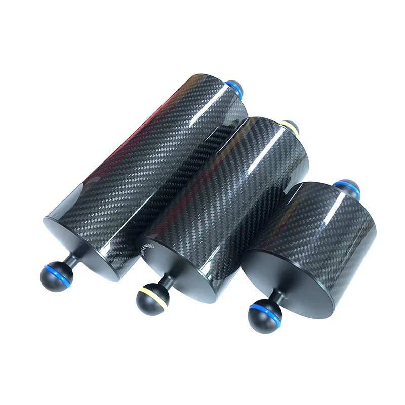 Submersible buoyancy arm Carbon fiber water photography Double ball head buoyancy light arm, diameter 80mm buoyancy arm