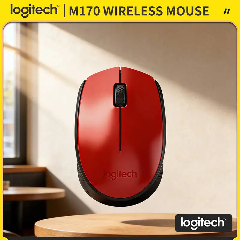 

Надежная беспроводная мышь Logitech M170, 1000 DPI, 2,4 ГГц, USB-приемник, 12 месяцев автономной работы, для ежедневного офисного использования