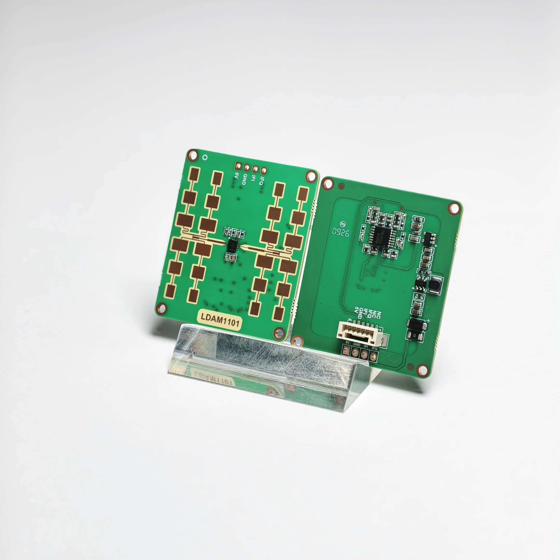 24GHz Green Industrial Radar Antenna Module With I/Q Output, Mmwave Radar Sensor Module, Radar Speed Monitoring Sensor Module