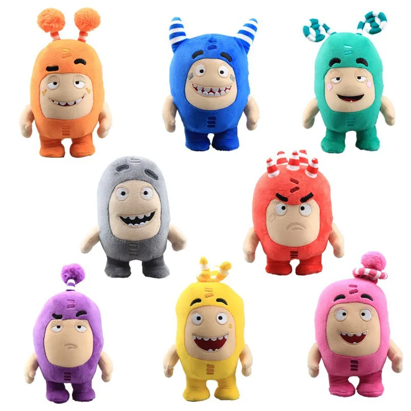 18cm Cute Cartoon Oddbods Anime Toy Treasure of Soldiers Monster Collectible Doll Fuse Bubbles Zeke Jeff Kids Birthday Xmas Gift