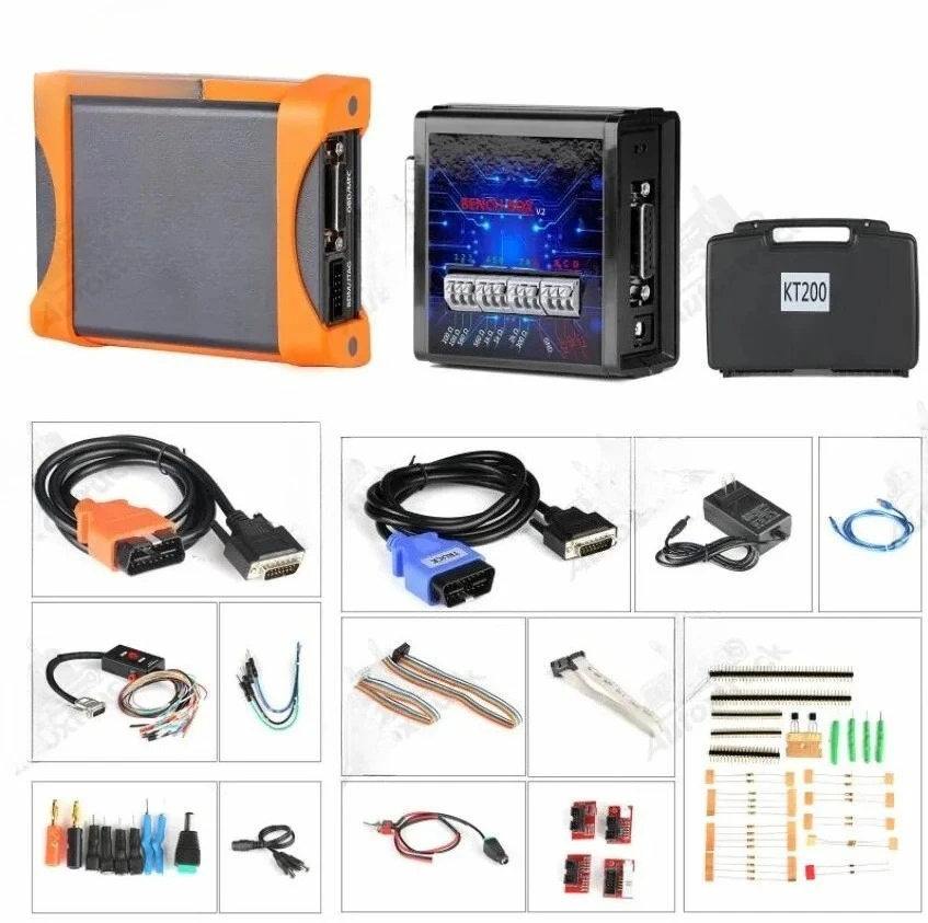 مبرمج KT200 ECU لصيانة وحدة التحكم الإلكترونية وإزالة رمز DTC/OBD2 Obd/BOOT/BDM/JTAG للقراءة والكتابة/بروتوكولات متعددة