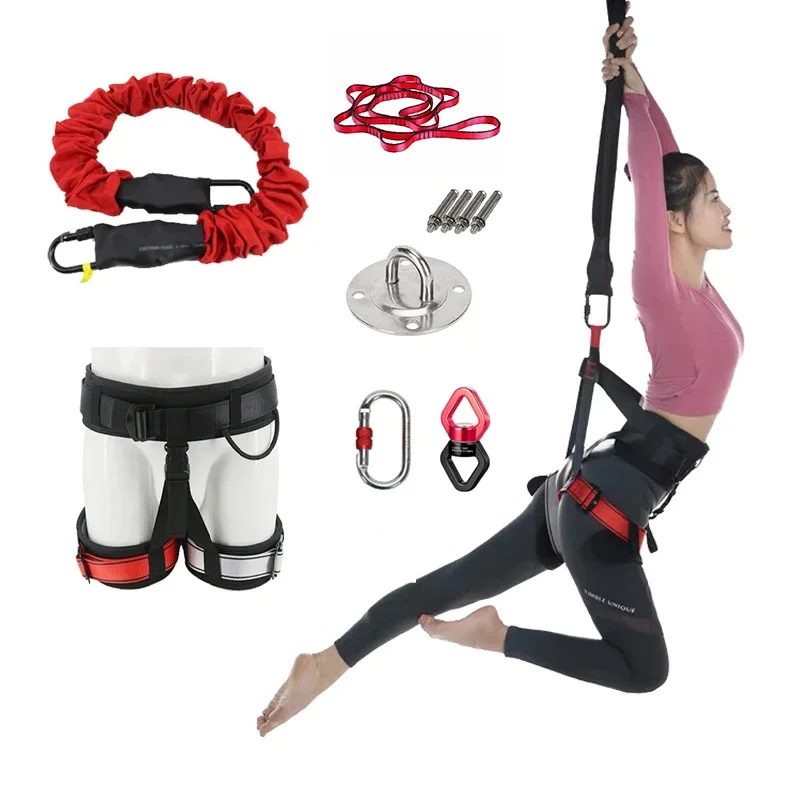 Upgraded Version Heavy Yoga Bungee Rope Resistance Belt Training Tool Equipment for Home Gym Yoga