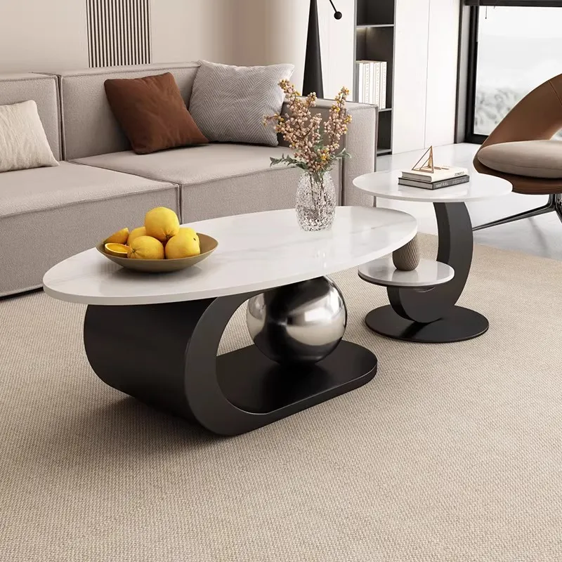 xx-Light Luxury Marble Top Console Table for Small Apartment Living Room French Simple Design Durable Pedestal Base^