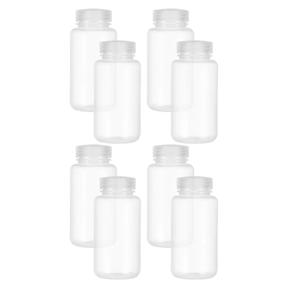 

8 Pcs Reagent Bottle Leakproof Lab Container Empty Bottles for Liquid Plastic Sample