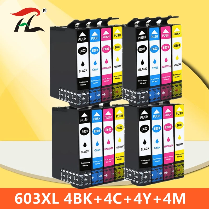 T603XL-Compatible con Epson 603XL, E603, T603, para impresora de XP-2100, XP-3100, WF-2810, XP-3105, XP-4100, XP-4105