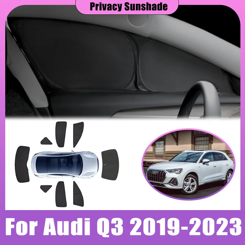 

Privacy Sunshade For Audi Q3 F3 2019-2023 2020 2021 2022 SUV Coverage Anti-UV Sun Sunroof Window Foldable Visor Car Accessories