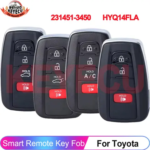 KEYECU 231451-3450 HYQ14FLA pour Toyota Prius 4Runner RAV4 Highlander Camry Mirai 2018-2023 2024, télécommande sans clé 314.3MHz