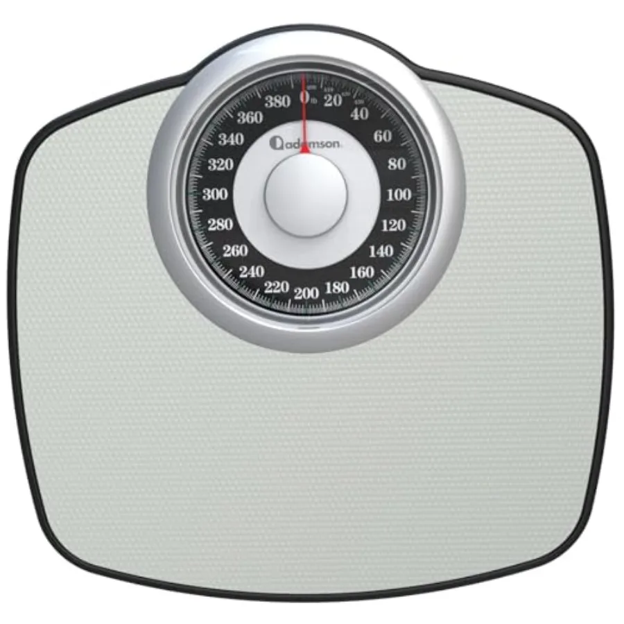 

A25 Scales for Body Weight - Up to 400 LB - 5.3" Dial on 13.77" x 14.17" Platform - Anti-Skid Rubber Surface - High Precision B