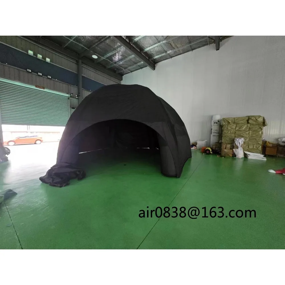 Tienda de araña inflable cubierta portátil con paneles laterales, refugio de cúpula de aire de 6 patas, dosel para eventos para promoción al aire libre
