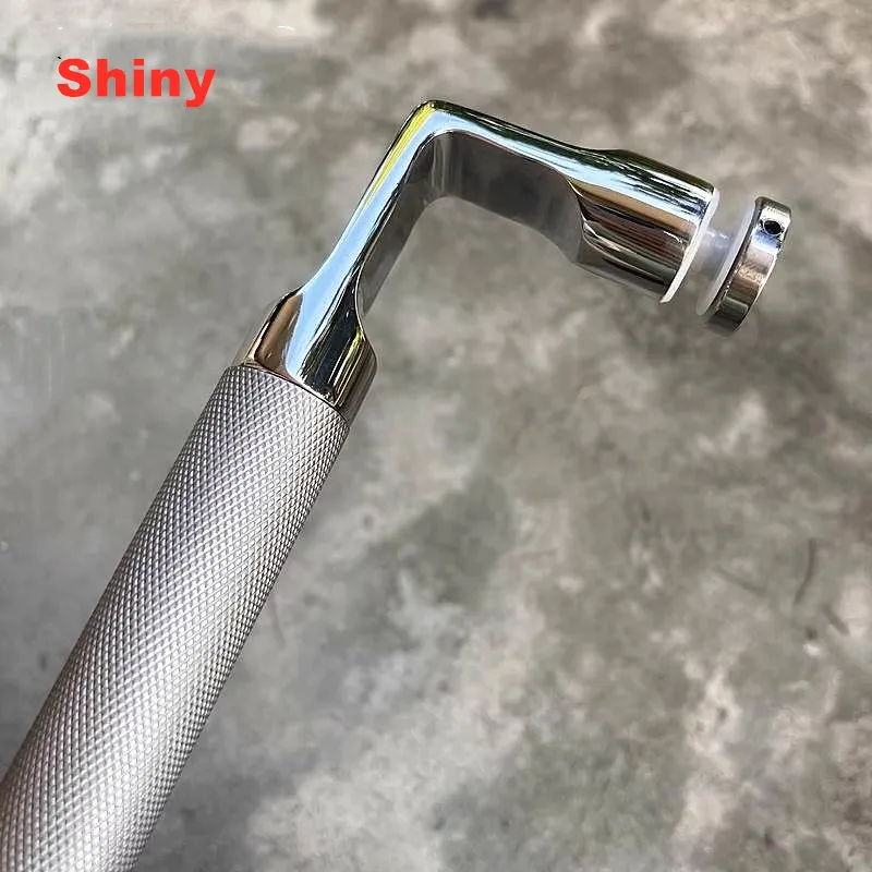 Dual color 304 stainless steel bathroom glass door handle Shower room door handle Bathroom sliding door 440 hole(SJ-2079C)