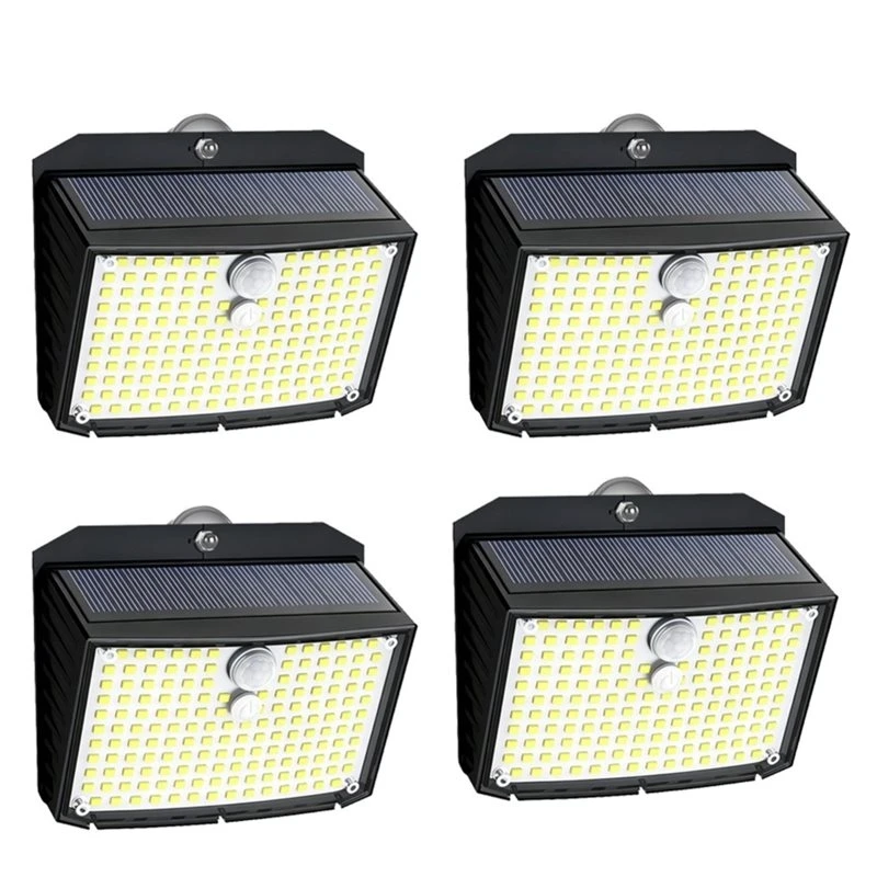 IALJ-Outdoor Waterproof LED Solar Lights 158 Pieces With Motion Sensor For Yard Fence Driveway Magnetic 4PC