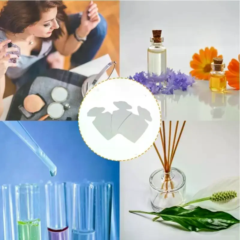 

100Pcs Perfume Test Strips Perfume Blotter Strips Disposable White Perfume Test Paper Strips Multi-use For Essential Oils