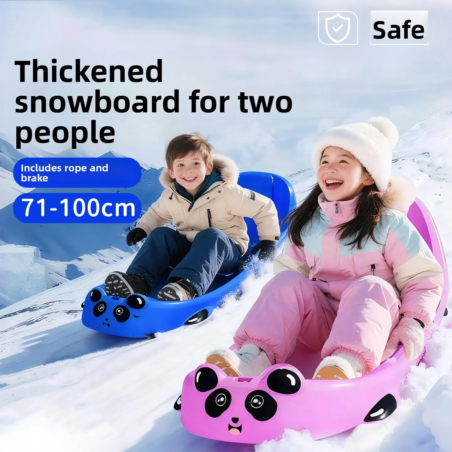 thiened-large-adult-snowboard-children's-sled-board-double-snow-tube-sliding-board-sandboard-outdoor-cam-travel-gear