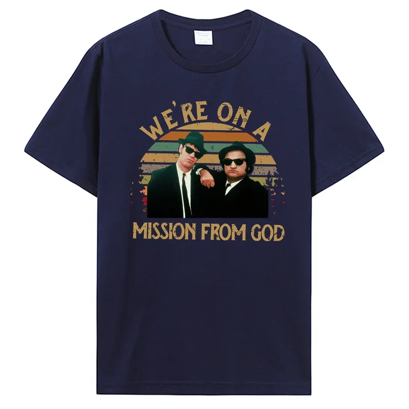 Old Comedy Movie Shirt Funny Gift For Men Women Vintage We're On A Mission From God Shirt The Blues Brothers T shirt funny new