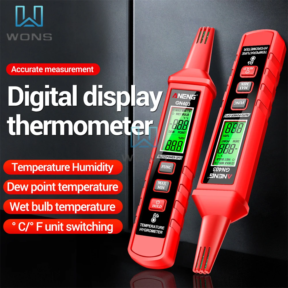 

Высокочувствительный датчик температуры и влажности GN403 с ЖК-дисплеем