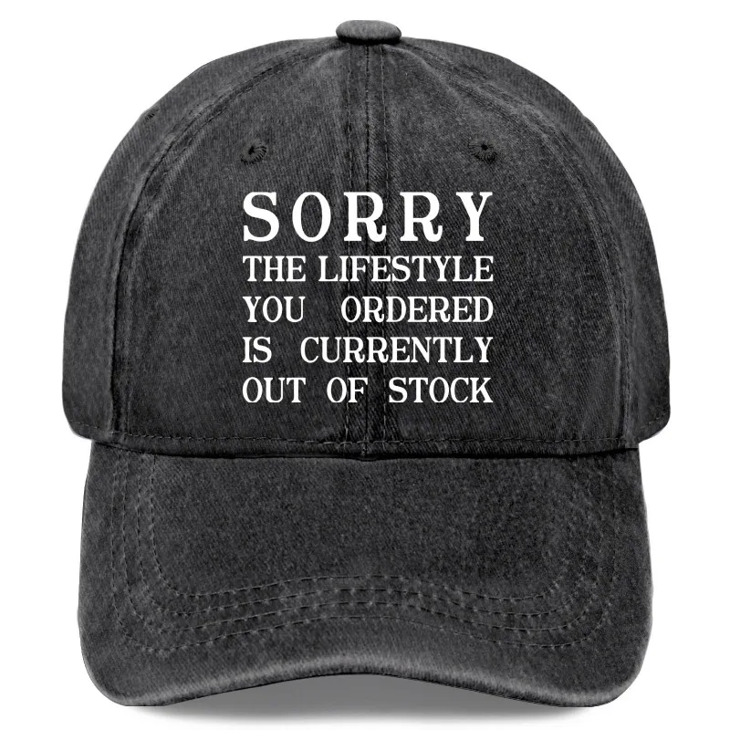 Vintage Washed Baseball Cap with the Phrase 
