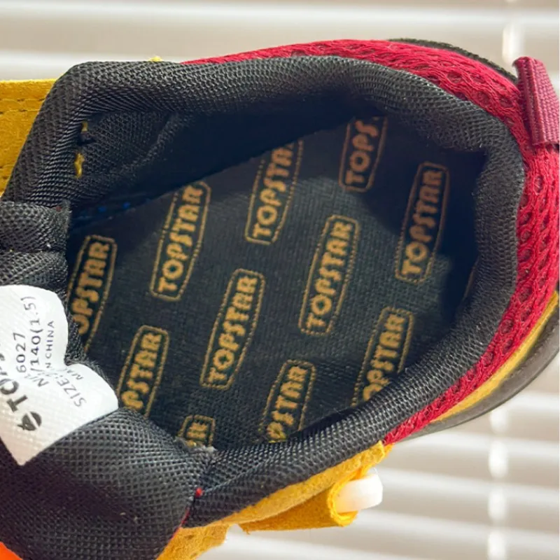 Kids Skate Shoes Summer Sneakers Lightweight Soft Boys Girls Baby Running Shoes Four Seasons Models Red Kids Baby Board Shoes