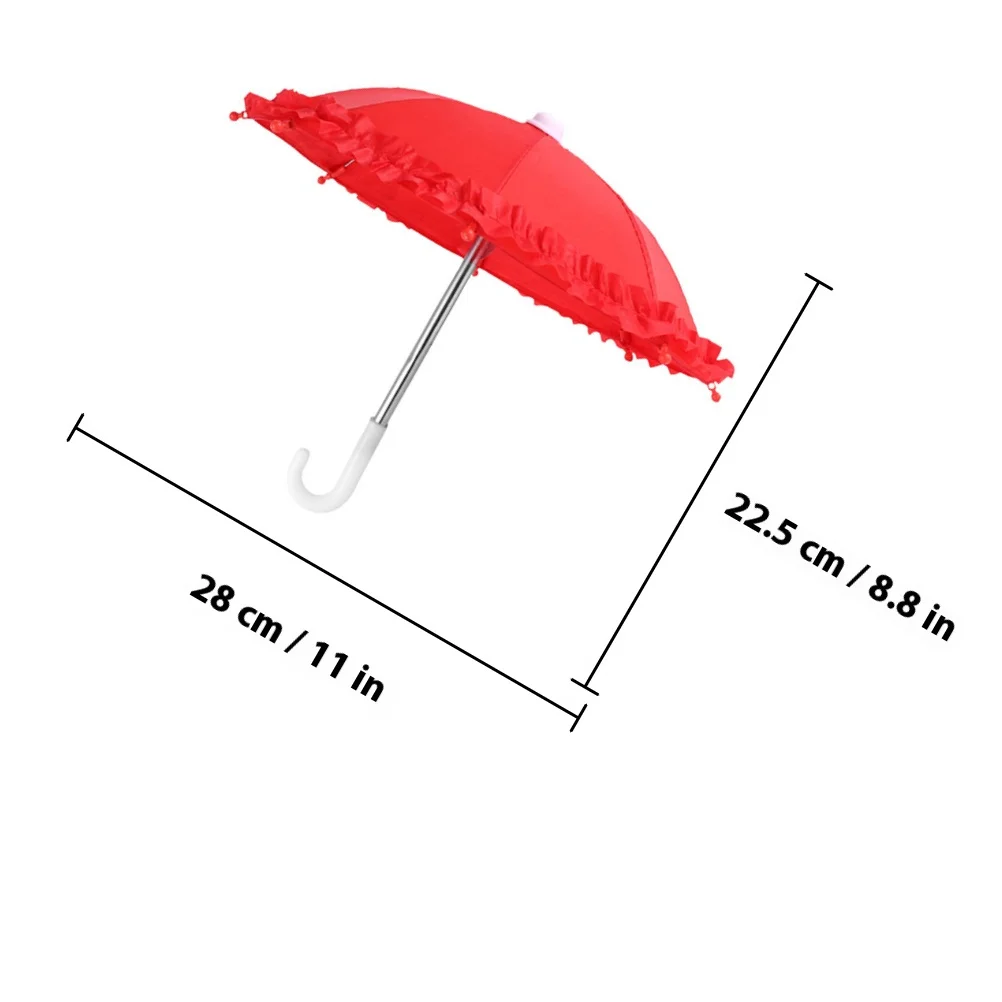 6 stuks mini kanten paraplu kinderen decoratieve kleine paraplu spel prop ouder-kind interactie cognitieve ontwikkeling baby grijpen