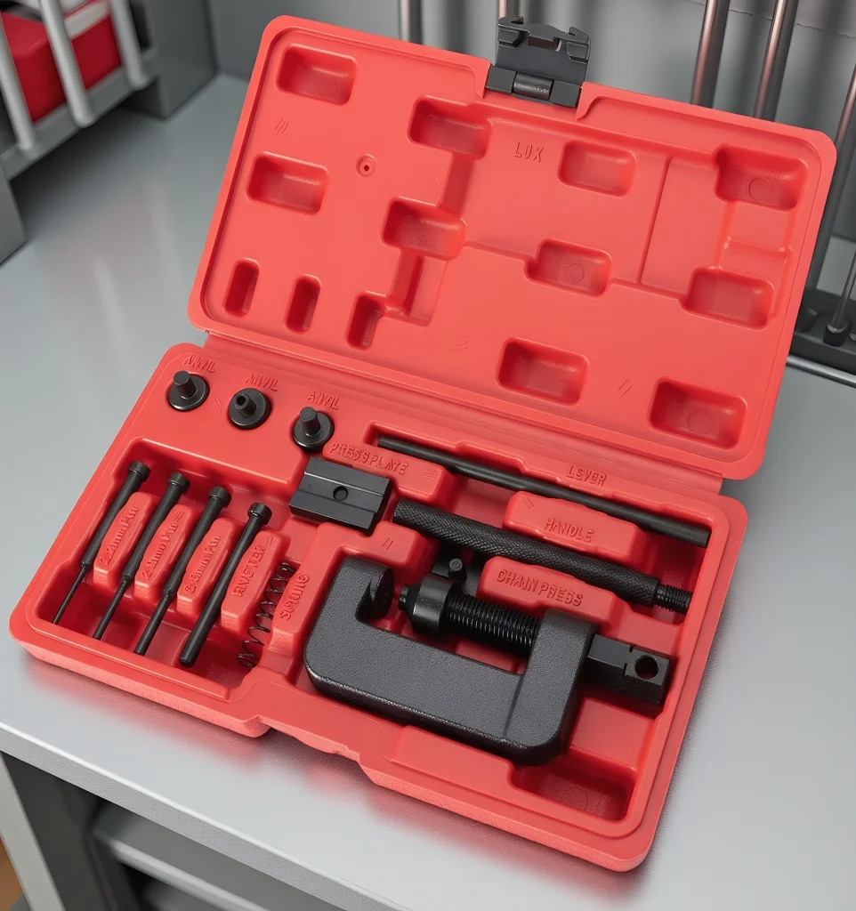 

Набор инструментов для ремонта цепей: разъемник цепей мотоциклов, инструмент для разжима и соединения звеньев цепей горных велосипедов, мощный инструмент для велосипедных цепей с O-образными кольцами