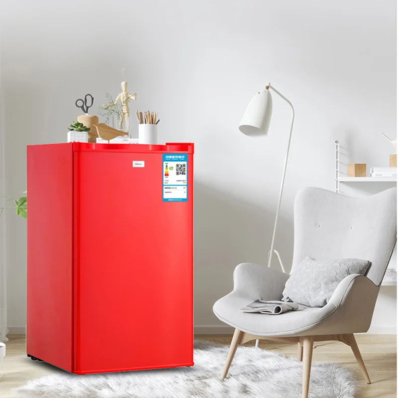 BC-92 92L Refrigerated Retro Home Small Student Dormitory Rental House Cosmetics Single Door Mini Fridge