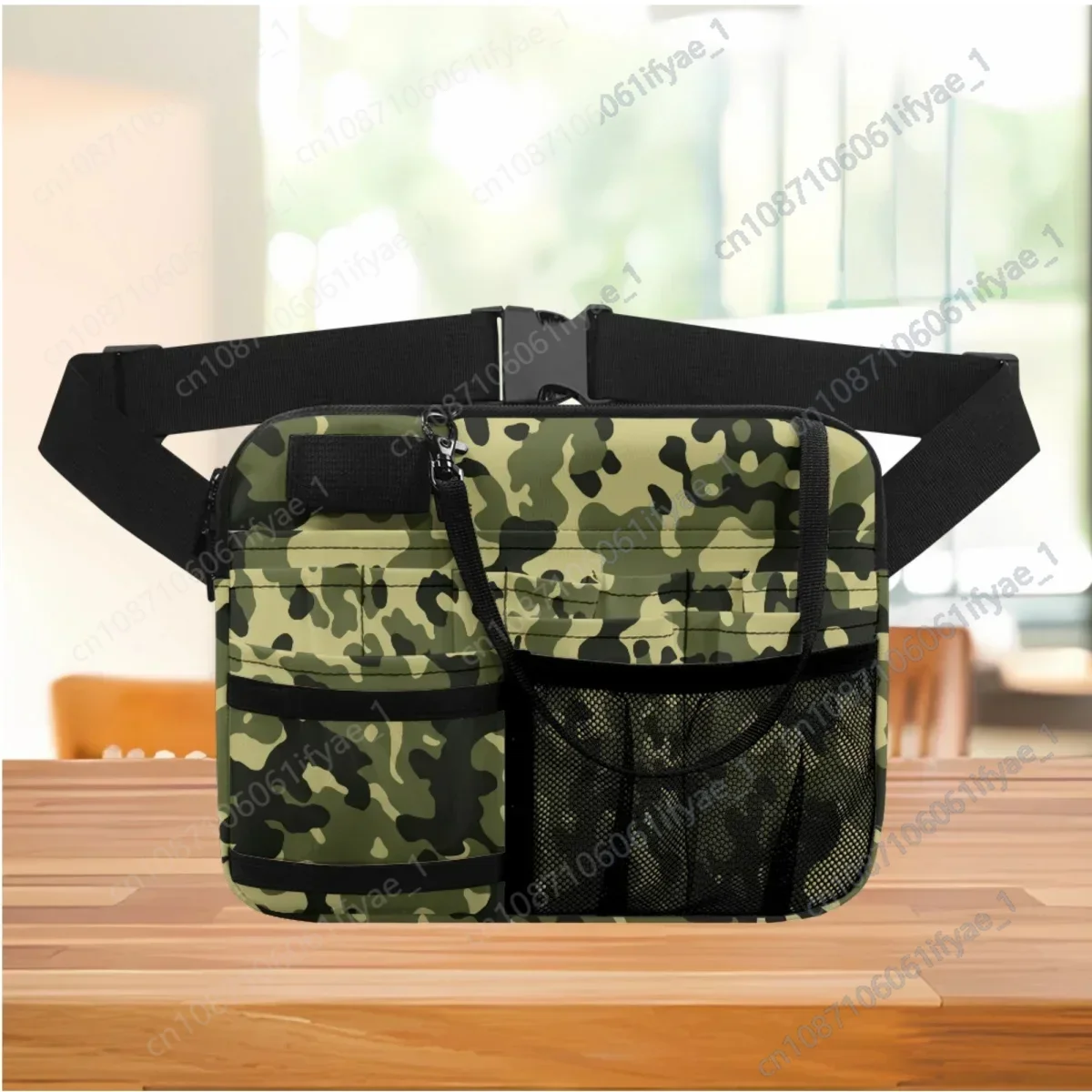 Camouflage Retro Designer Nurse Pocket Bag Hospital Work Portable Multifunctional Medical Tool Storage Bag Nursing Fanny Pack