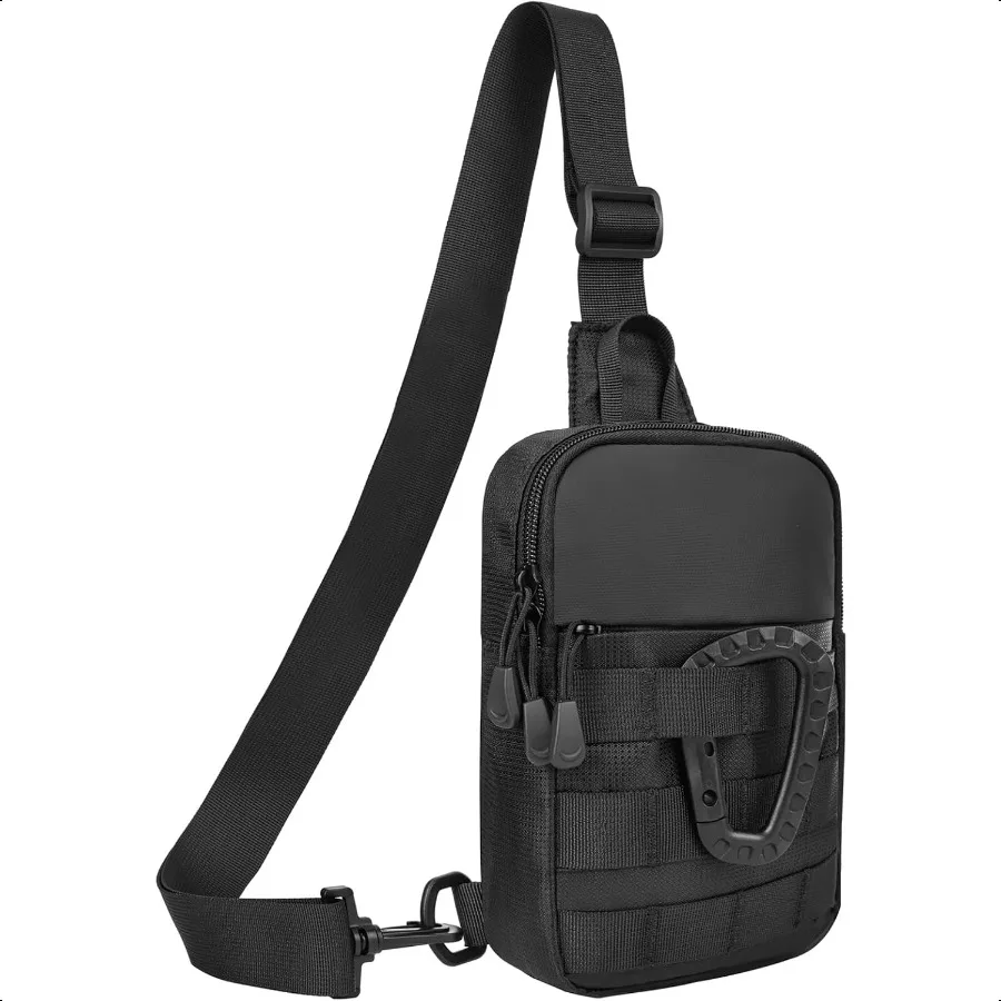 

Small Sling Bag for Men Tactical Inspired Waterproof Utility EDC Mini Crossbody Chest Bag for Travel Work Sport