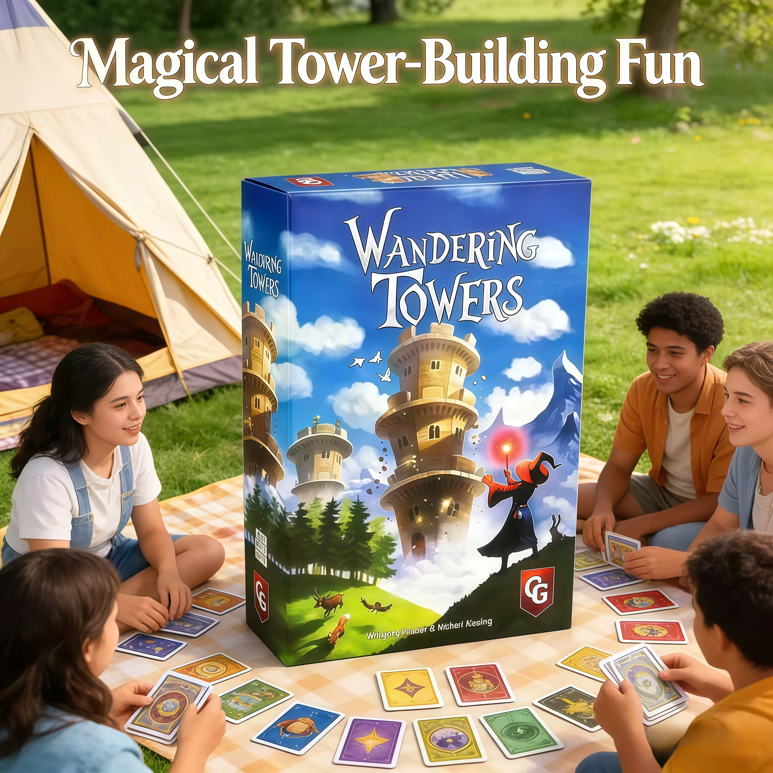 

Roaming Tower Strategy Game is a charming trap and challenging strategic board game suitable for 2 to 6 players for 40 minutes