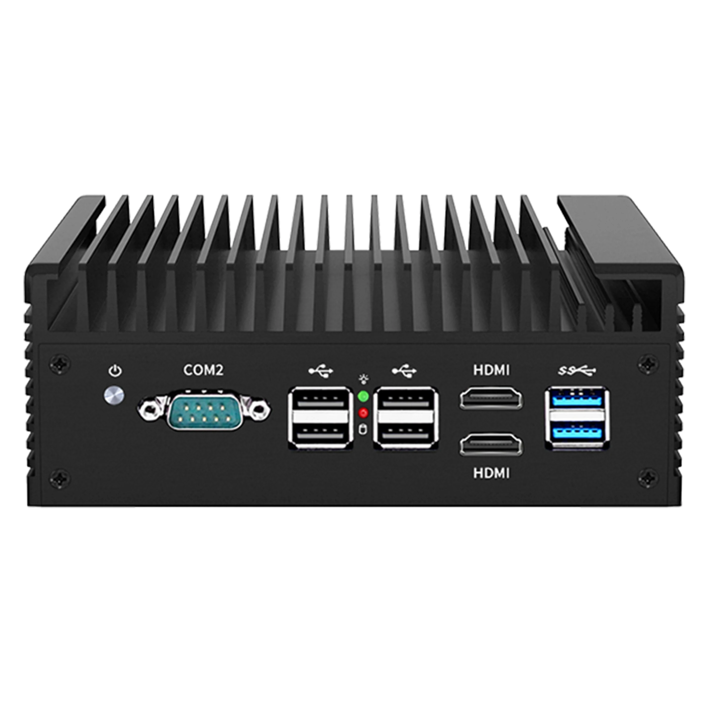 12-genowa zapora sieciowa Mini komputer Intel i3 N305 N100 Soft Router 4x i226-V 2.5G DDR5 2 * COM komputer przemysłowy wydajne chłodzenie