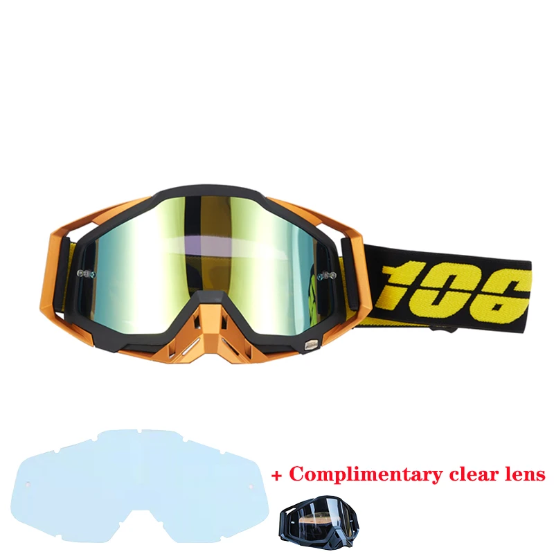 100 motorcycle glasses gafas snow Sunglasses Bike Riding Outdoor Sports Glasses Men's and Women's Sunglasses