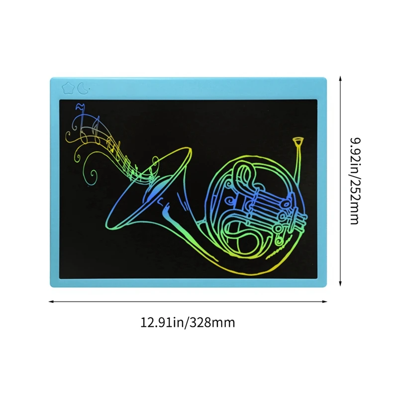 Школьный сезон, ЖК-планшет для письма, 16-дюймовая доска для рисования, цветная перезаряжаемая ЖК-электронная планшет для рукописного ввода, простой в использовании, синий