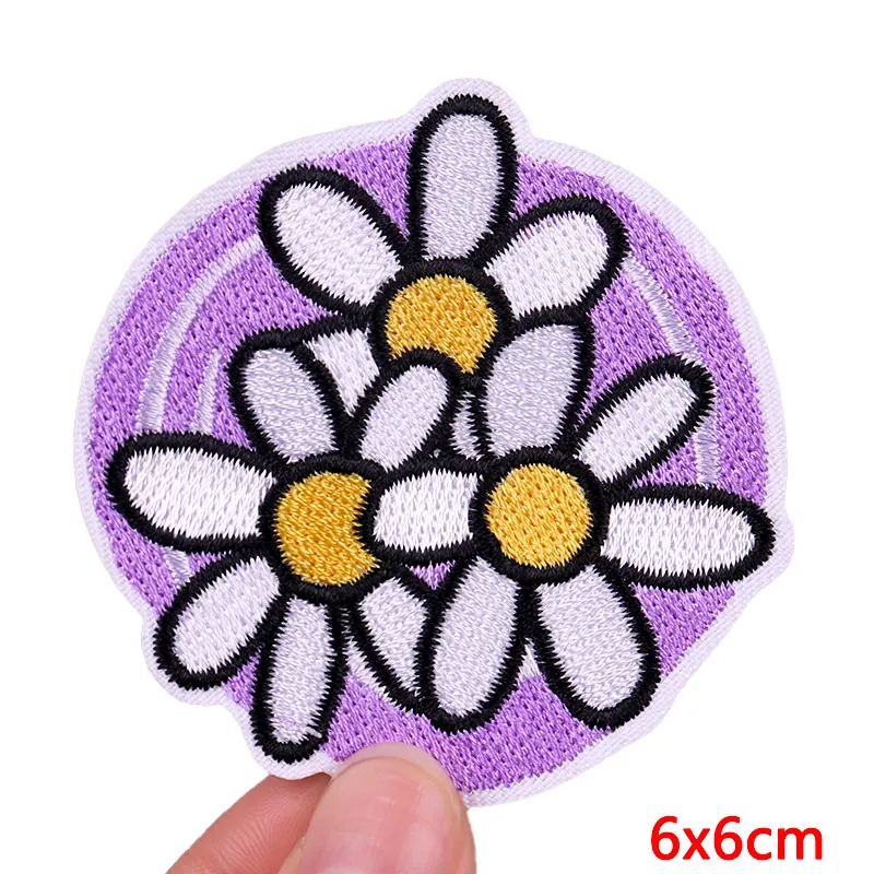 Biene/Blume Patch Cartoon Tier Stickerei Patch Eisen auf Patches für Kleidung gestickte Patches auf Kleidung DIY Näh aufkleber – Detail 11