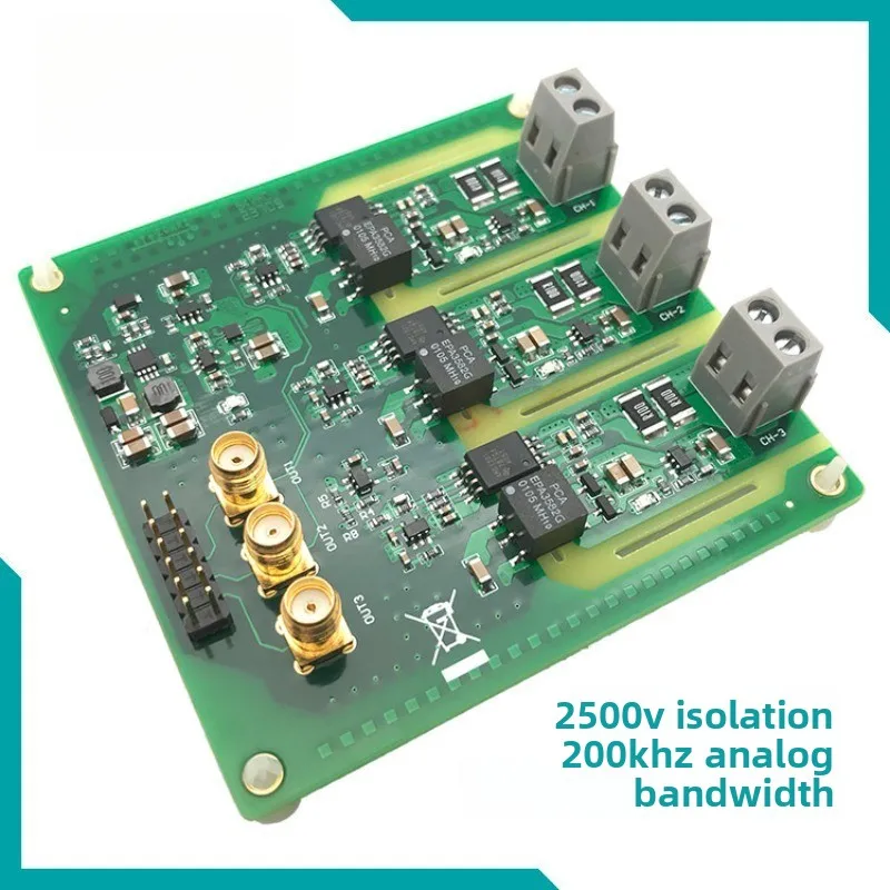 

AMC1301 3-channel Isolated Current Acquisition Module 200KHz Bandwidth Three-phase Motor Analog Isolation
