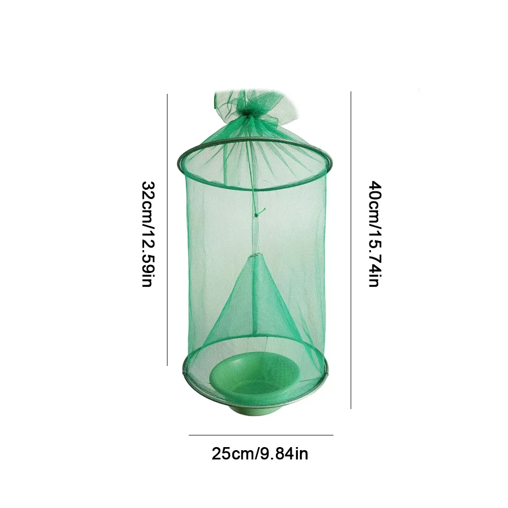 Hanging Fly Killer Net Trap Reusable Folding Flies Net Traps Practical Insects Pest Traps Pest Control Tool for Household Garden