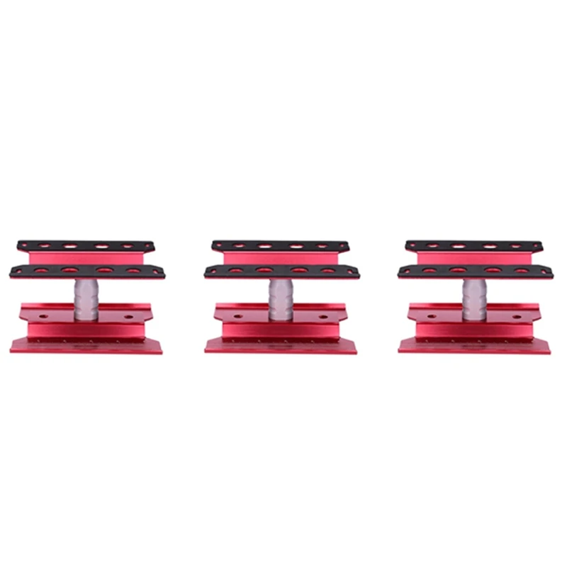 

3X Metal RC Car Workstation Work Stand Repair 360 Degree Rotation For 1/8 1/10 1/12 1/16 Scale Models,Red