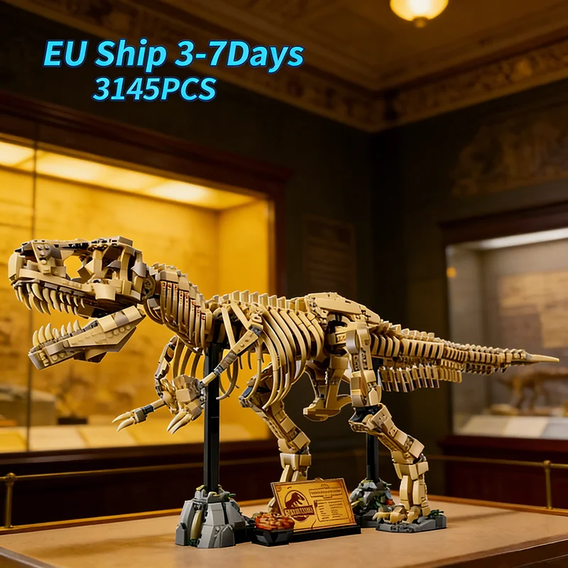 3145pcs 76968 Dinosaur Park Fossils Bouwstenen Set Volwassenen Gemonteerde Bricks Model Speelgoed Verjaardagscadeautjes Compatibel Met Set