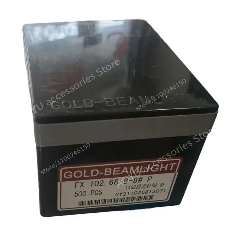 100 Pcs GOLD-BEAMLIGHT FX 102.68 1#-8# P 14G And FX 102.72(A) 1#-8# P 12G Needles For Computerized Flat Knitting Machines