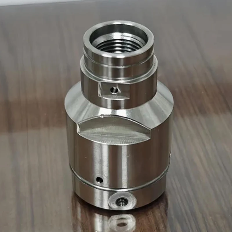 

Custom CNC Turning Stainless Steel Pipe Connector Multi-Hole Thread Machining Industrial Spare Part for Manufacturing