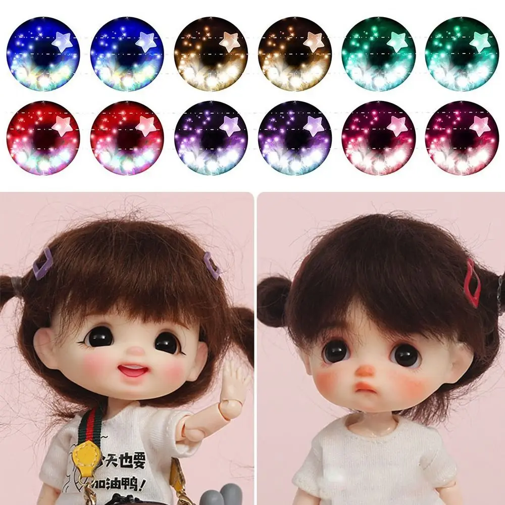 25Pairs 6/8/10mm Plastic/Glass Dolls Eyes DIY Crafts Eyeballs for Children Toys Dinosaur Animal Cat Eyes Time Gem Accessories