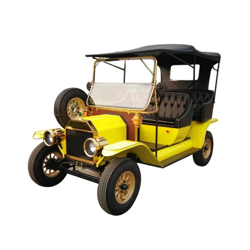 Hyw Classic Design 5 Seat Elektrische Golfkar Nieuwe Energie Golfkar Elektrische Auto Recreatievoertuig Toerwagen