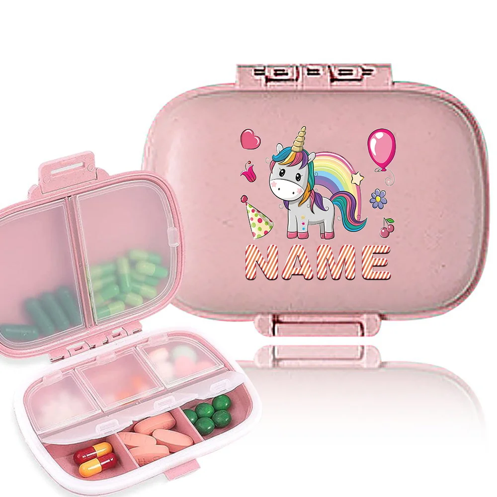 Персонализированное индивидуальное имя, аптечка, дополнительная упаковка для лекарств, контейнер для хранения лекарств, витаминов, коробка для экстренной аптеки