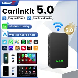 2023 CarlinKit 5.0 2Air Wireless Android Auto Box Portable CarPlay Wireless Dongle For Car Radio with Wired CarPlay/Android Auto