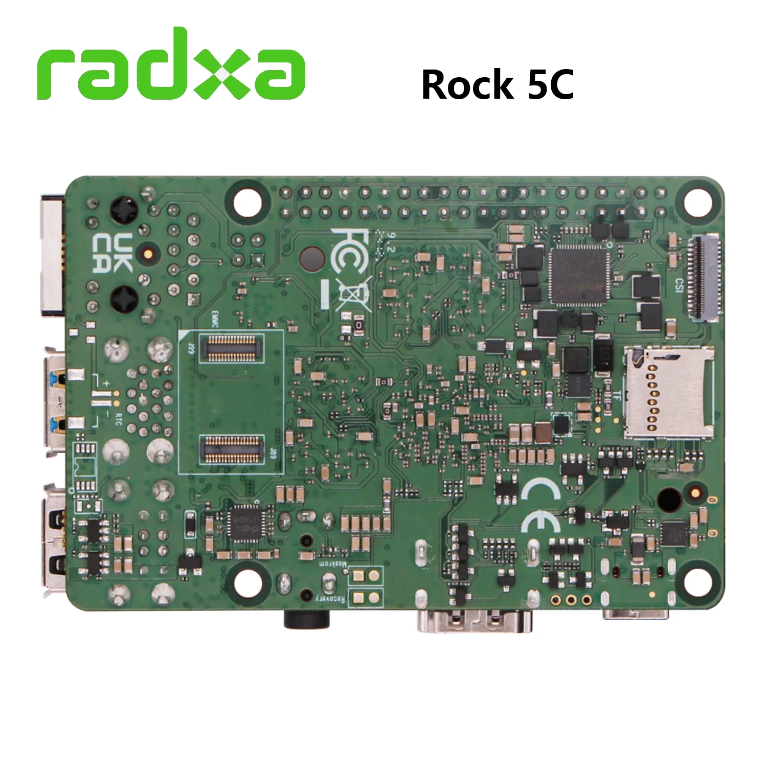 Imagem -03 - Radxa-placa de Desenvolvimento de Computador Placa Única Rock 5c Rockchip Rk3588s2 Rk3582 8k