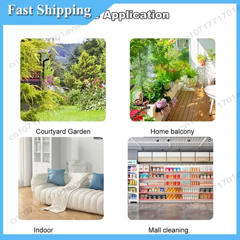 أفضل عصا رذاذ اختيار تعمل بالبطارية مع ماكينة رش كهربائية بخرطوم قابل لإعادة الشحن 7.4 فولت 3 متر، 3 فوهات رذاذ وتلسكوبية