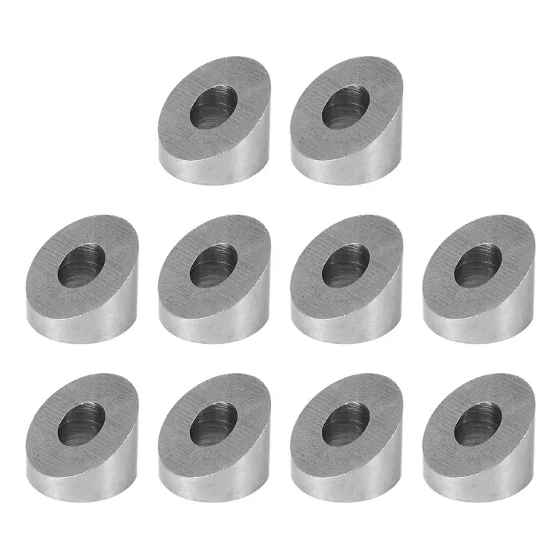 A01F-T316 Stainless Steel 1/4 Inch 30 Degree Angle Beveled Washer For 1/8 Inch To 3/16 Inch Deck Cable Railing Kit/Hardware Wood