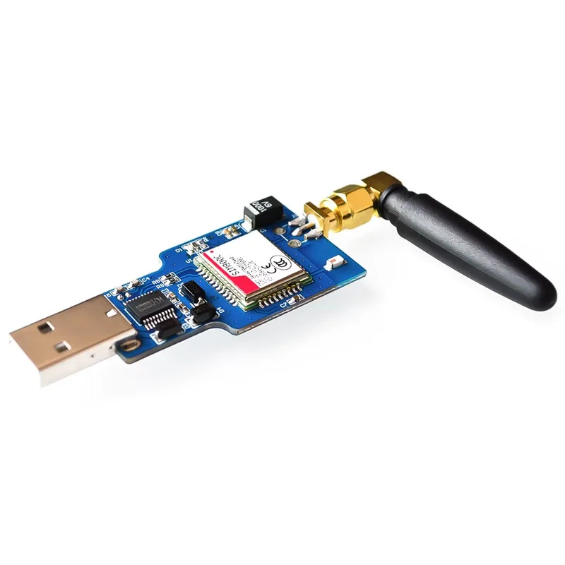 USB to GSM Module Quad-band GSM GPRS SIM800 SIM800C Module for Wireless BT SMS Messaging With Antenna