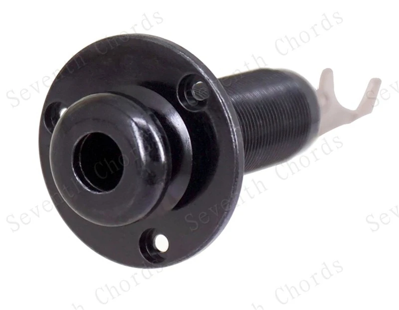 1Pcs Messing 1/4 "6,35 Strap Lock Pin Jack Ende Ausgang Eingang Buchse Für Bass Akustische Elektrische Gitarre Zubehör teile – Detail 12