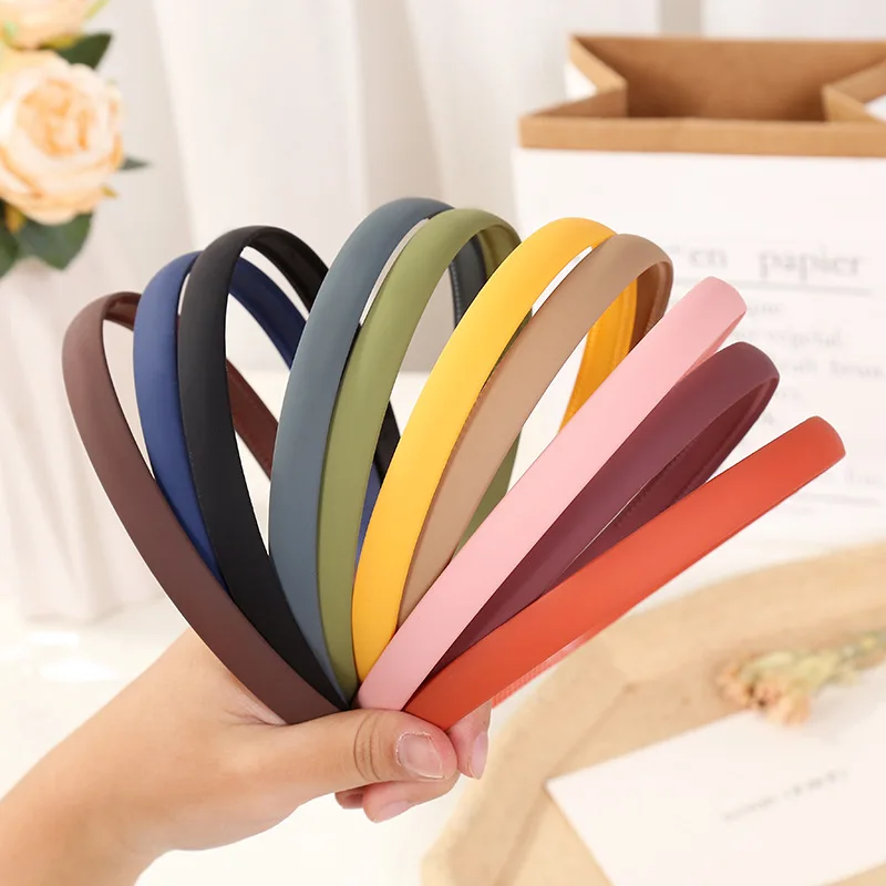 5/10pcs 1cm Matte Headbands Girls Plastic Teeth Hairbands Kids Children Hairhoops Girls Headbands Hair Accessories Set