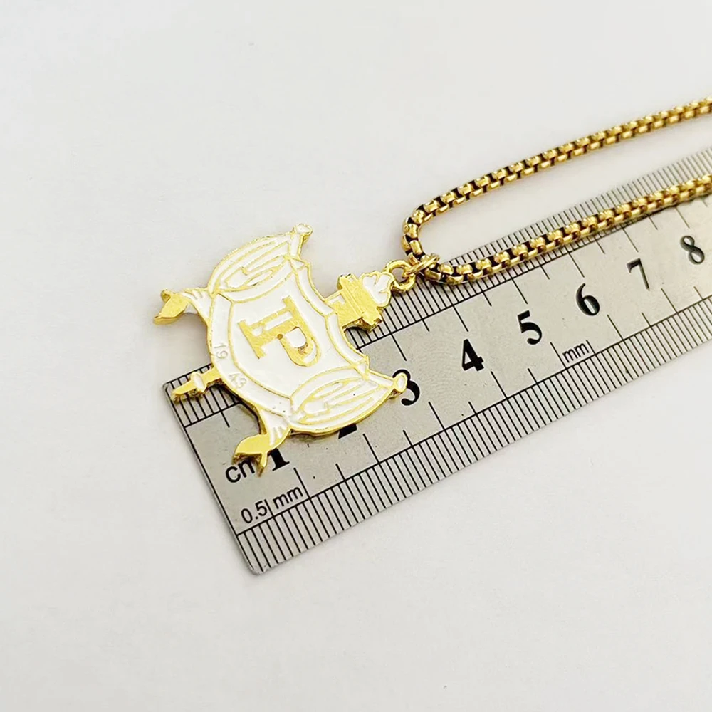 PHILO اليونانية شعار الذهب درع سحر قلادة قلادة