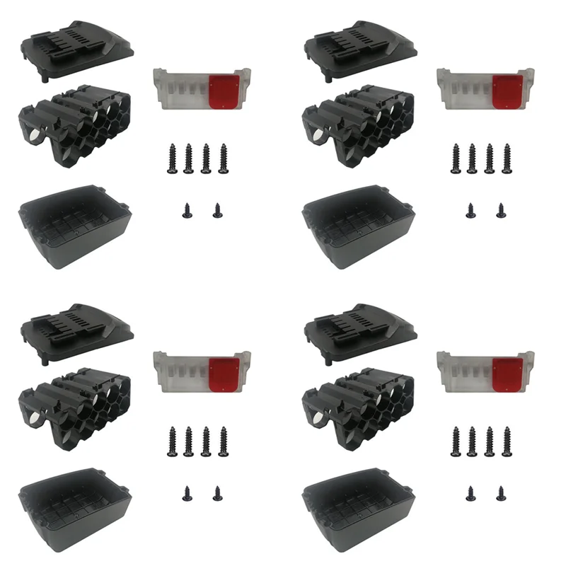 ABBP-4X Li- Battery Case (No Battery Cell ) Battery Storage Box For Metabo 18V 6.0Ah 3Ah Lithium Battery Shell